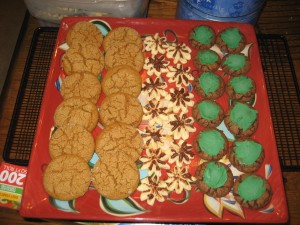 Tray of Christmas Cookies