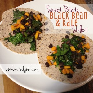 Sweet-Potato-Black-Bean-&-Kale-Skillet