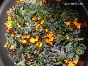 Sweet-Potato-Kale-Black-Bean-Skillet-cooking