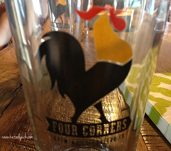 Four Corners Brewery Logo Glass