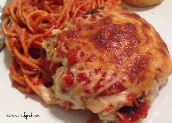 Easy Chicken Parmesan Plated
