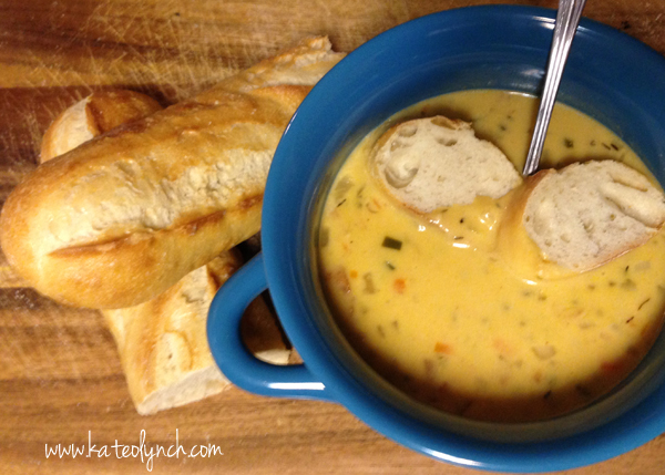 beer-cheese-soup-and-bread