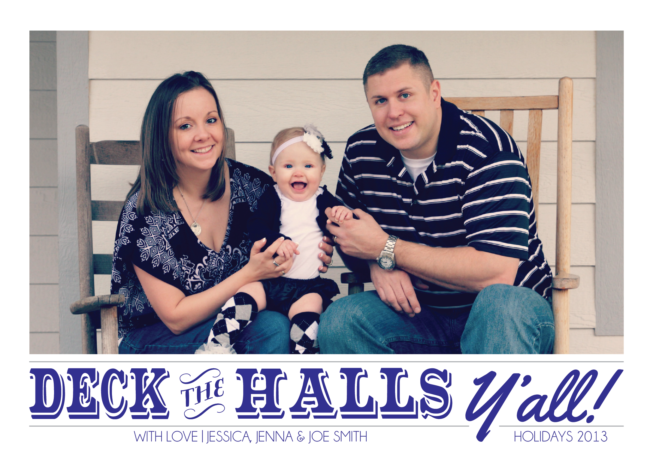 Deck the Halls Y'all Holiday Photo Card